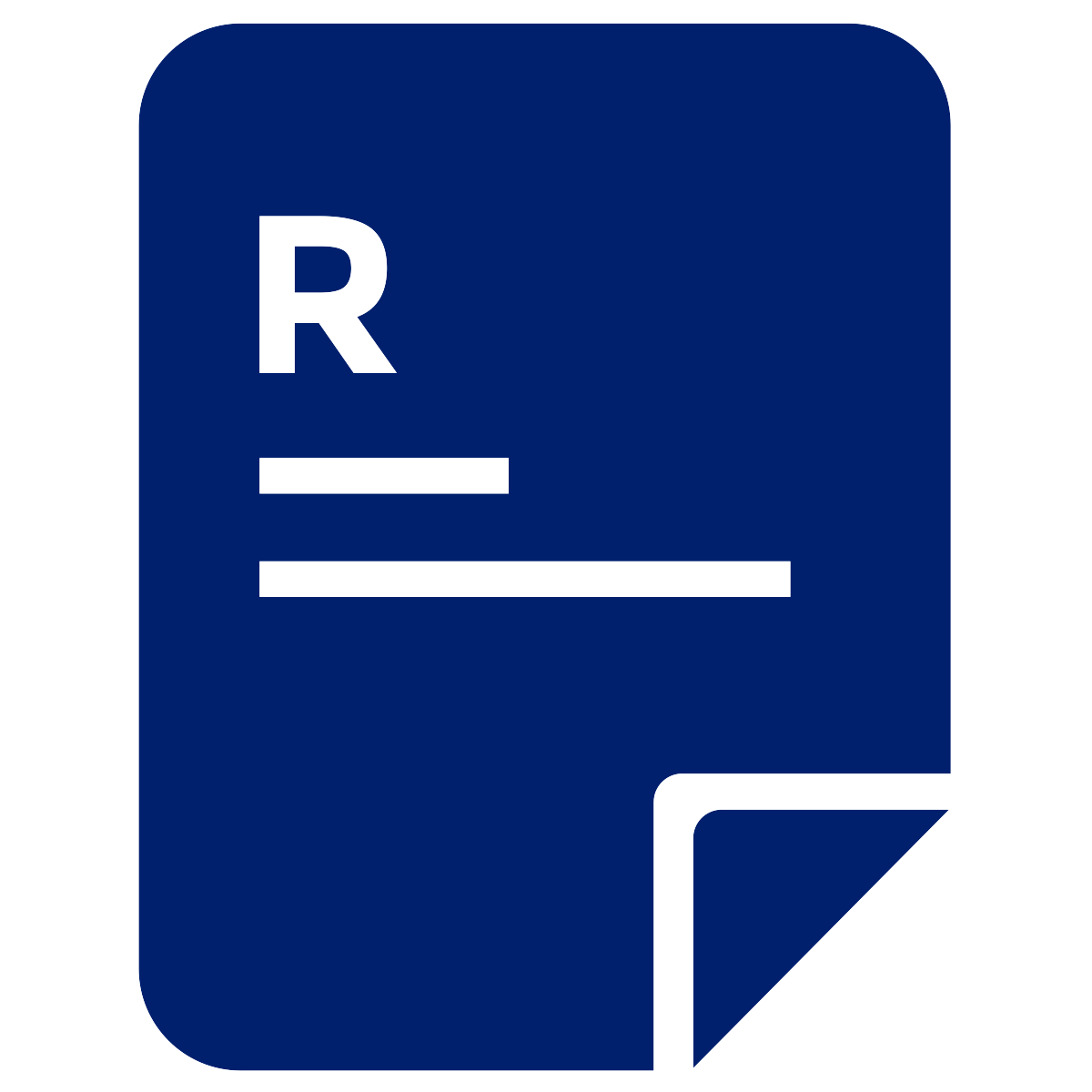 Icon of R on page