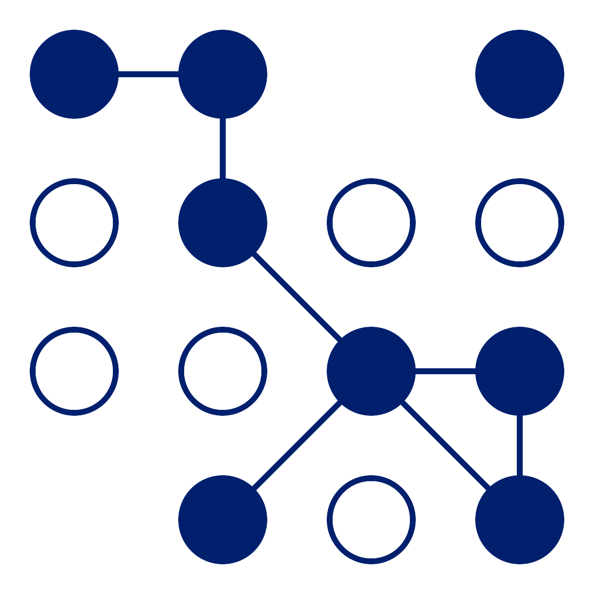 Icon of connecting spheres